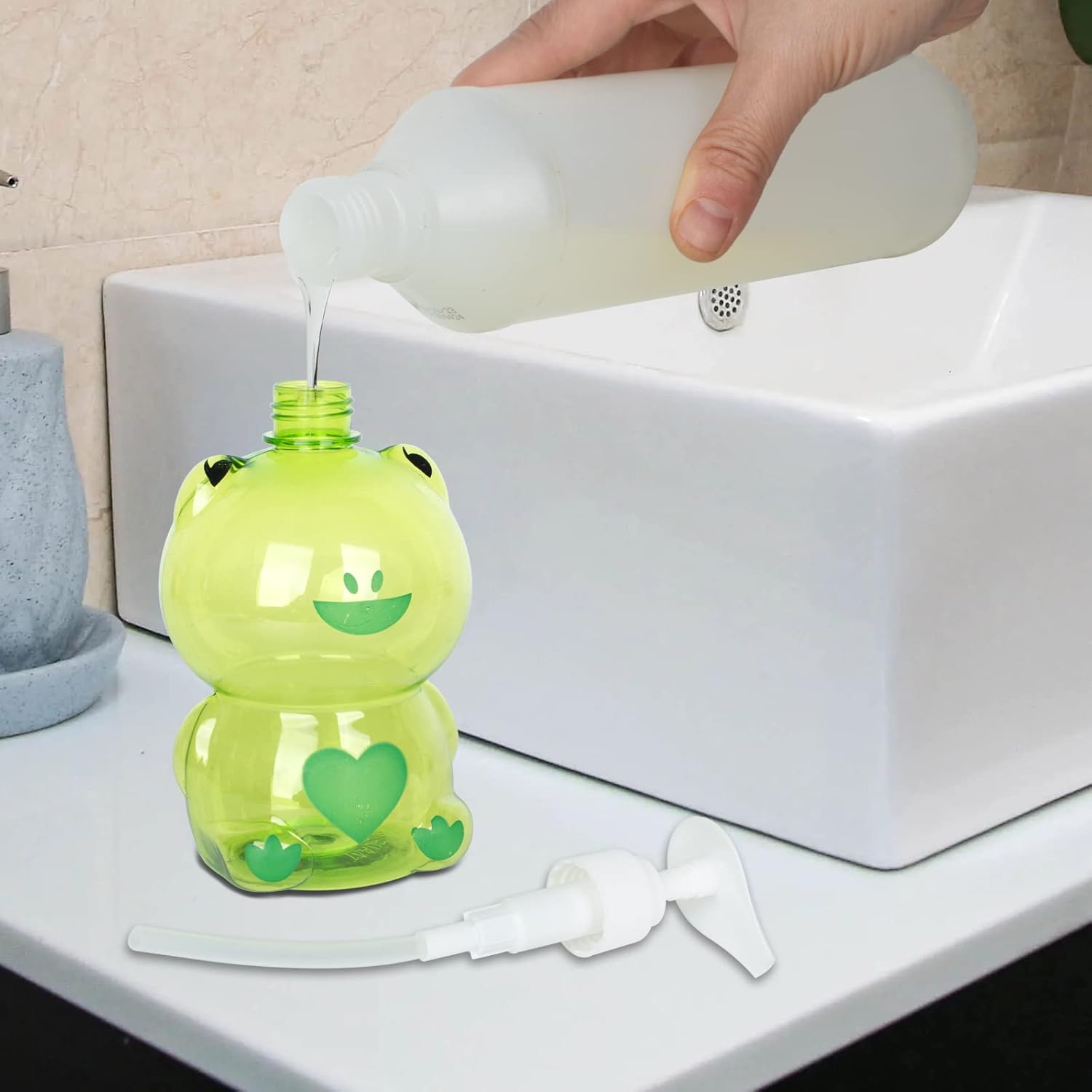EaicsLaif Frog Hand Soap Dispenser 500ml