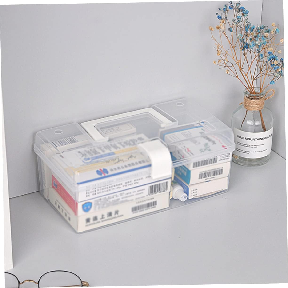 BEBEMOKO Portable First Aid Medicine Cabinet