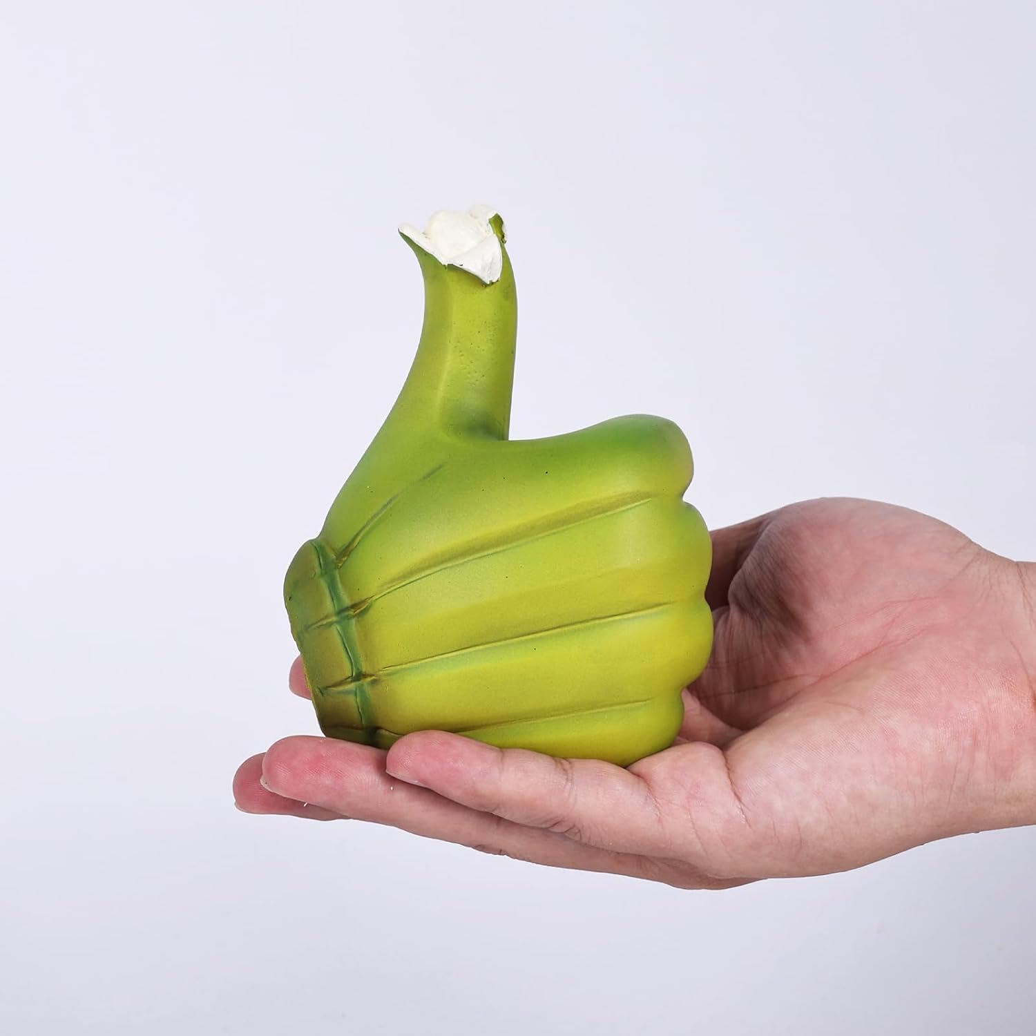 Banana Thumbs Up Hand Gesture Statue - 472 Green Resin