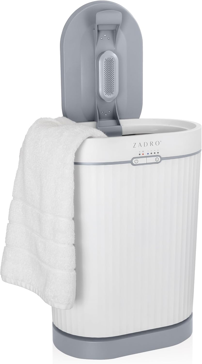 Zadro Fluted Oval Towel Warmer with Timer and Aromatherapy