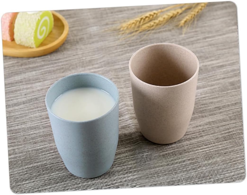 COOLHIYA Wheat Straw Tooth Cup for Bath