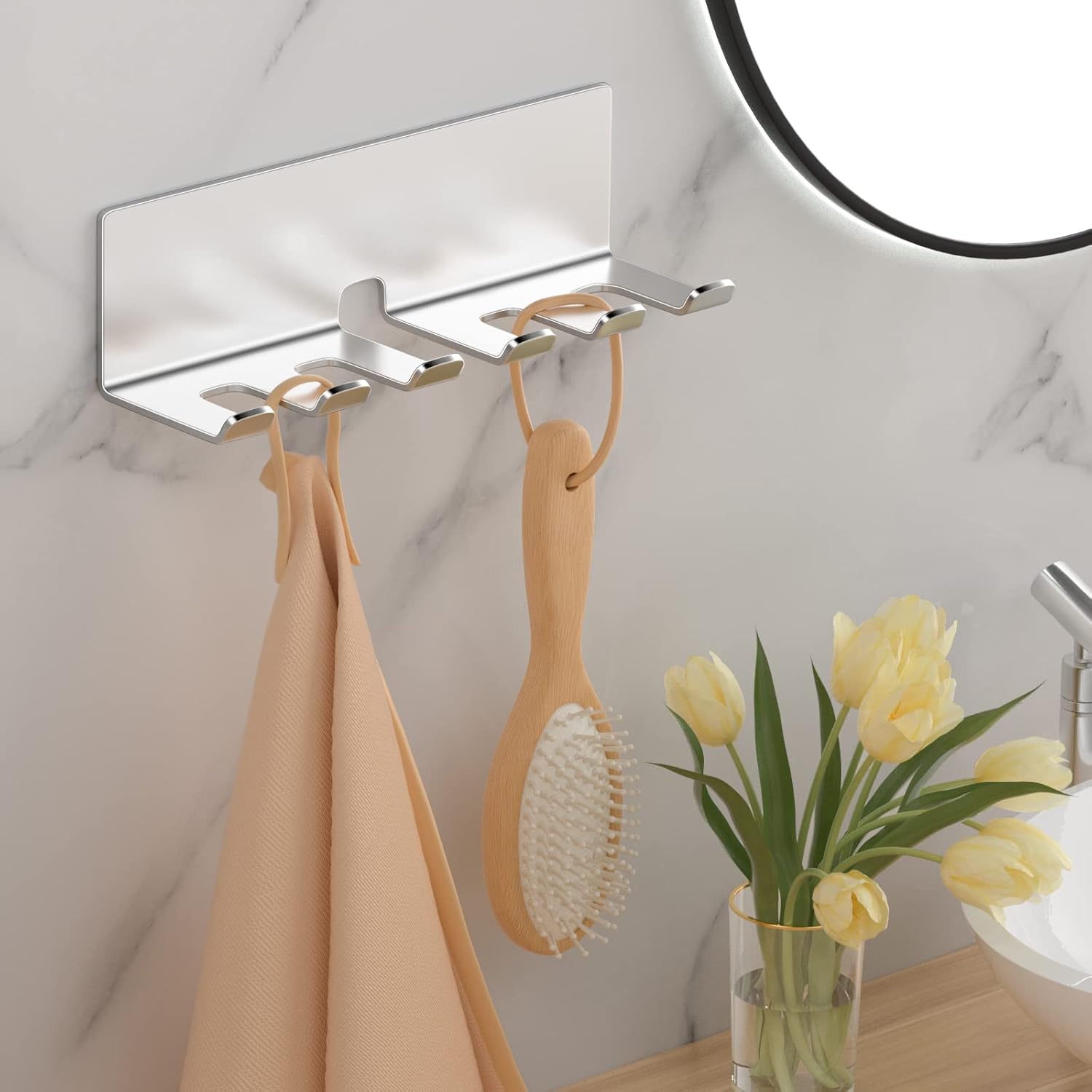 Electric Toothbrush Holder - 5 Slots SUS304 Stainless Steel Wall Mounted
