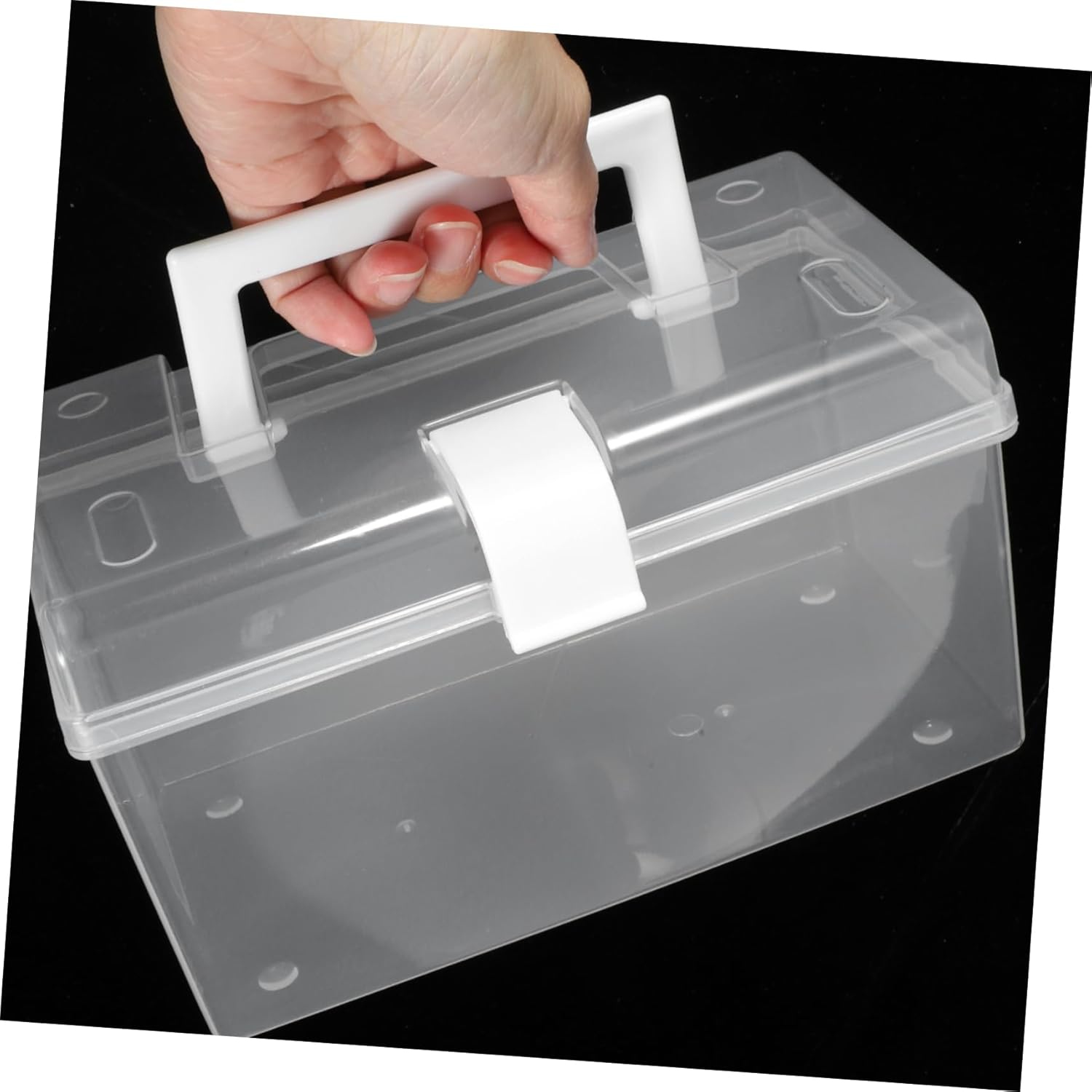 WRITWAA Portable First Aid Box with Handle and Buckle Design