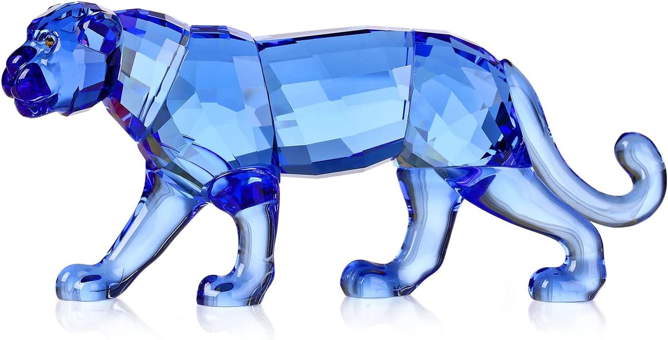DOJOZ Crystal Leopard Cheetah Realistic Home Decor Statue