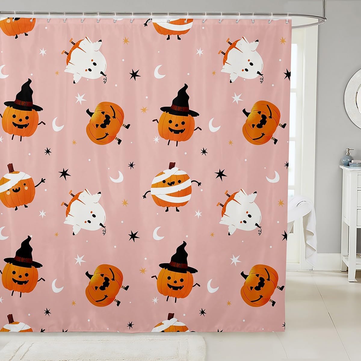 Feelyou Kids Halloween Shower Curtain Set 1