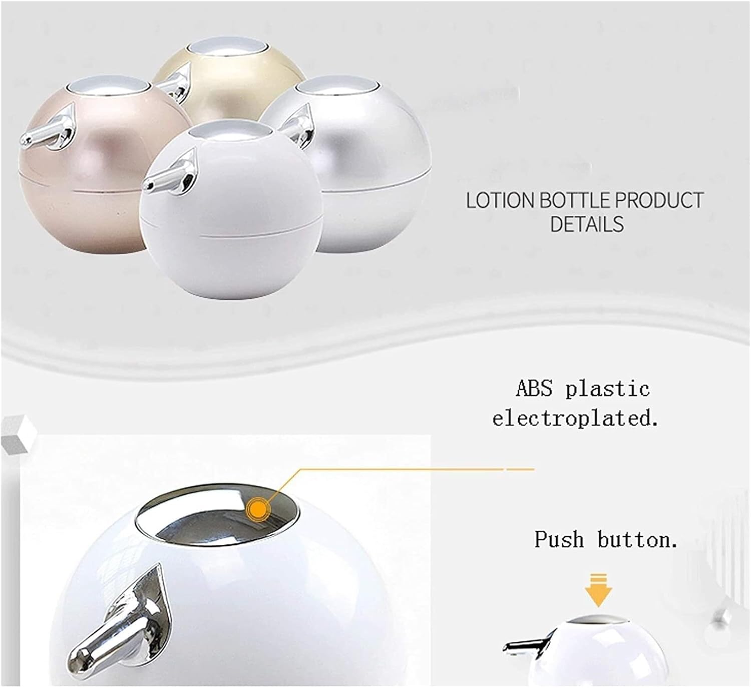 NTIYOU Countertop Soap Dispenser ABS Material Kitchen Bathroom Use