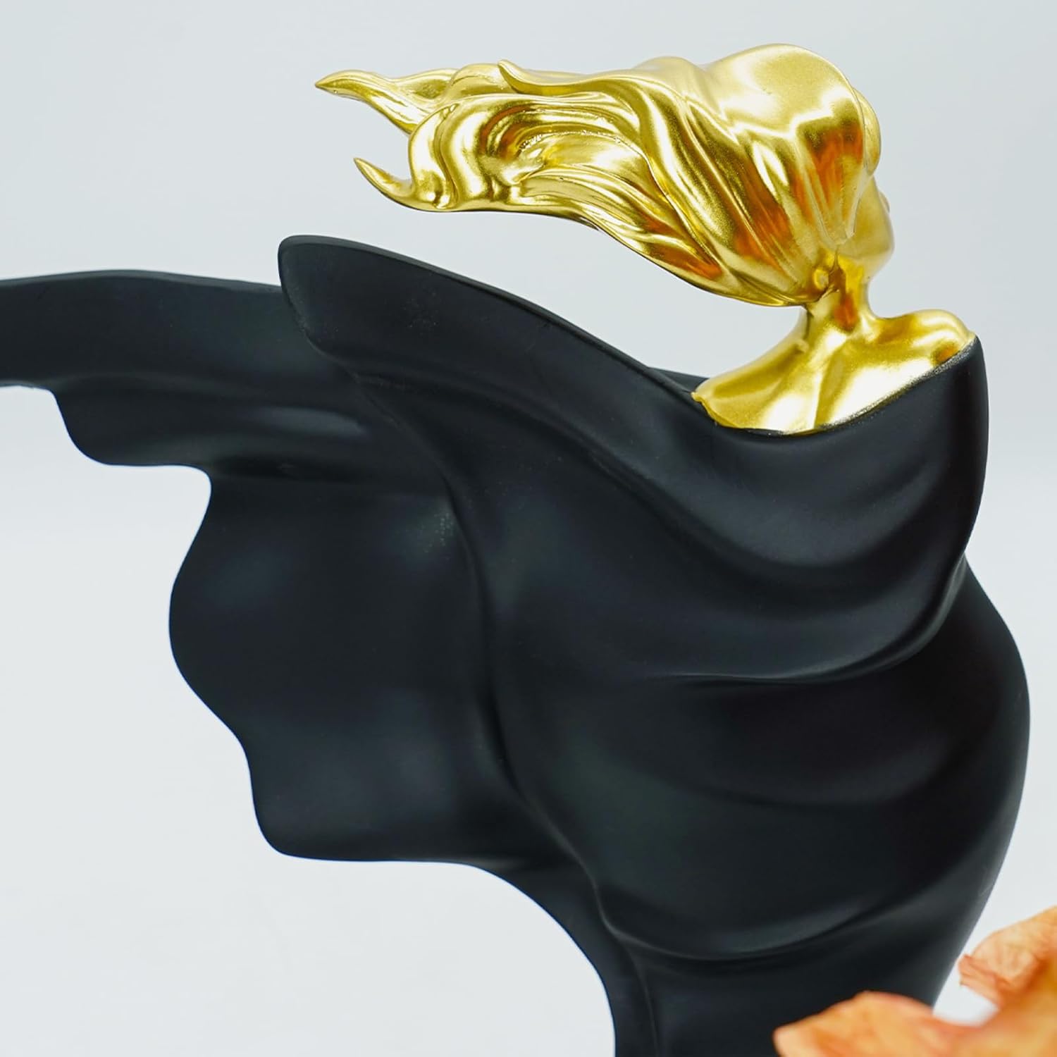Modern Abstract Goddess 12-Inch Gold Statue