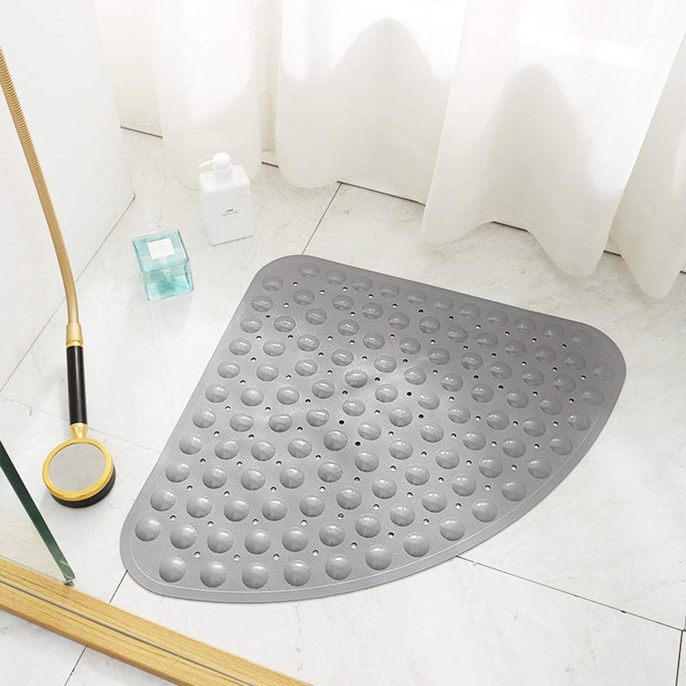 Eanpet Non-Slip Bath Mat - Grey Triangle 21x21 Inch