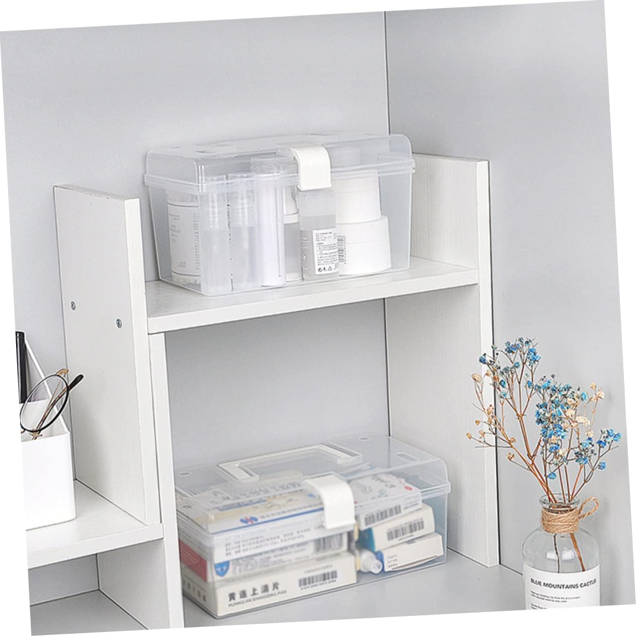 BEBEMOKO Portable First Aid Medicine Cabinet