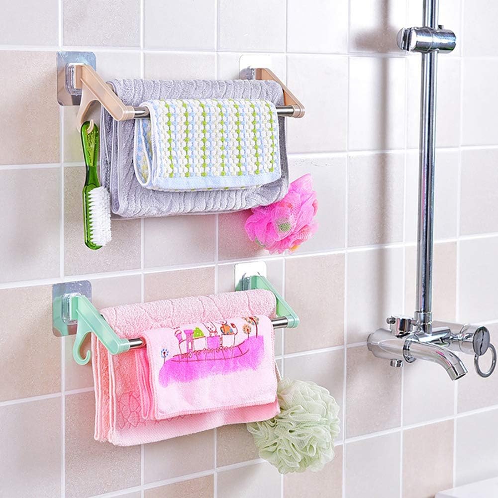 Stainless Steel Kitchen Towel Rack Holder with Double Pole