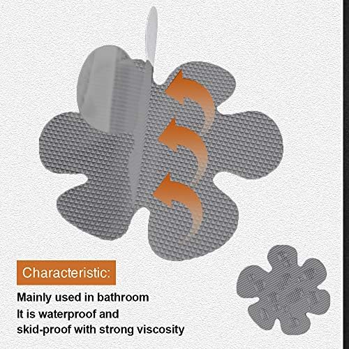 Secopad Bathtub Stickers Non-Slip 24PCS Gray Set