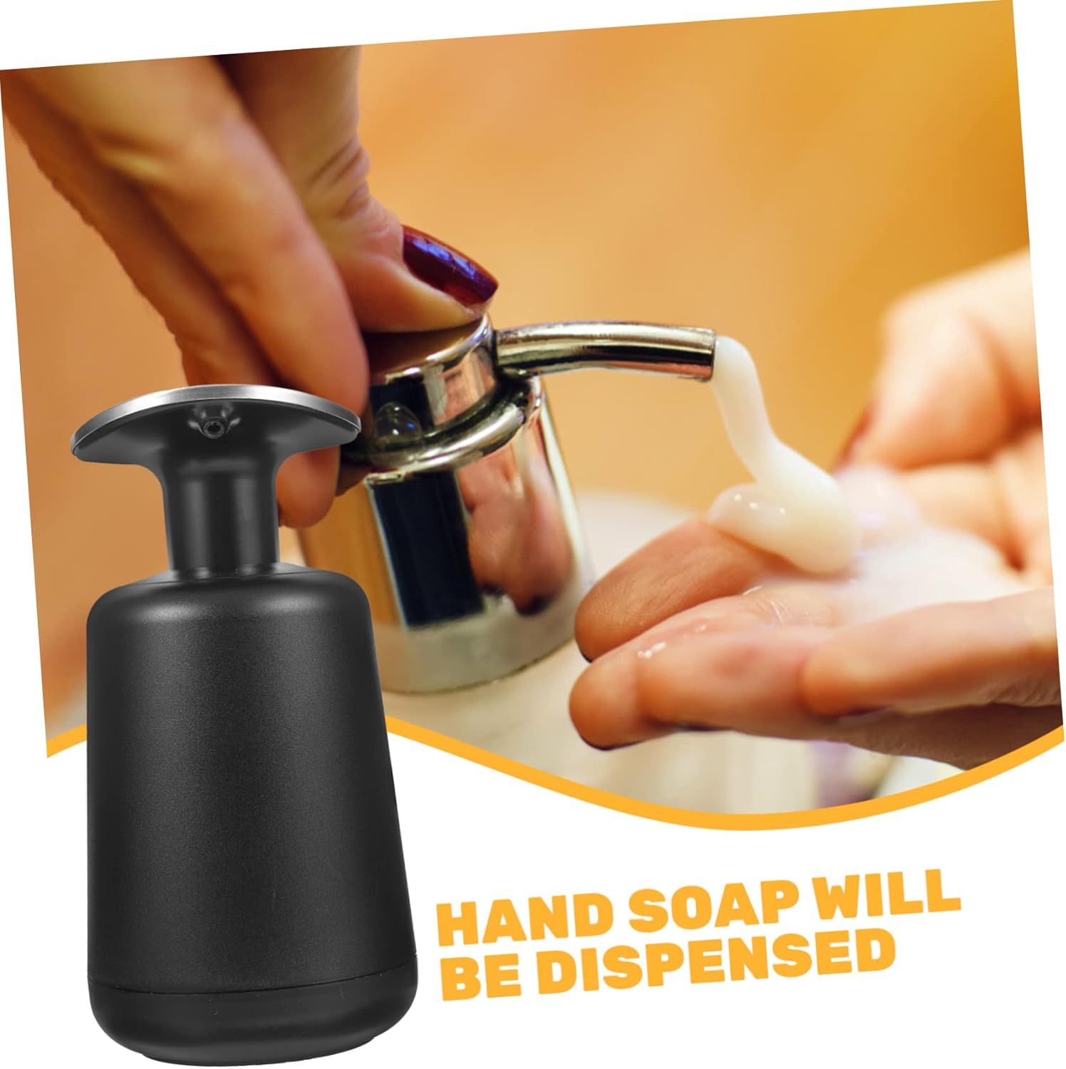 LIFKOME Press Pump Dish Soap Dispenser for Bathroom and Kitchen