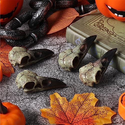 Geetery Halloween Raven Skull Wall Decor 4 Pcs