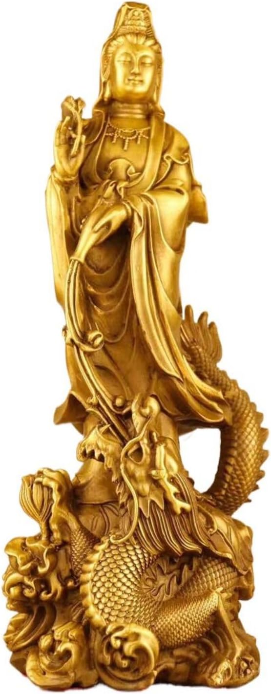 Ecqizer Feng Shui Guan Yin Buddha Statue Decor