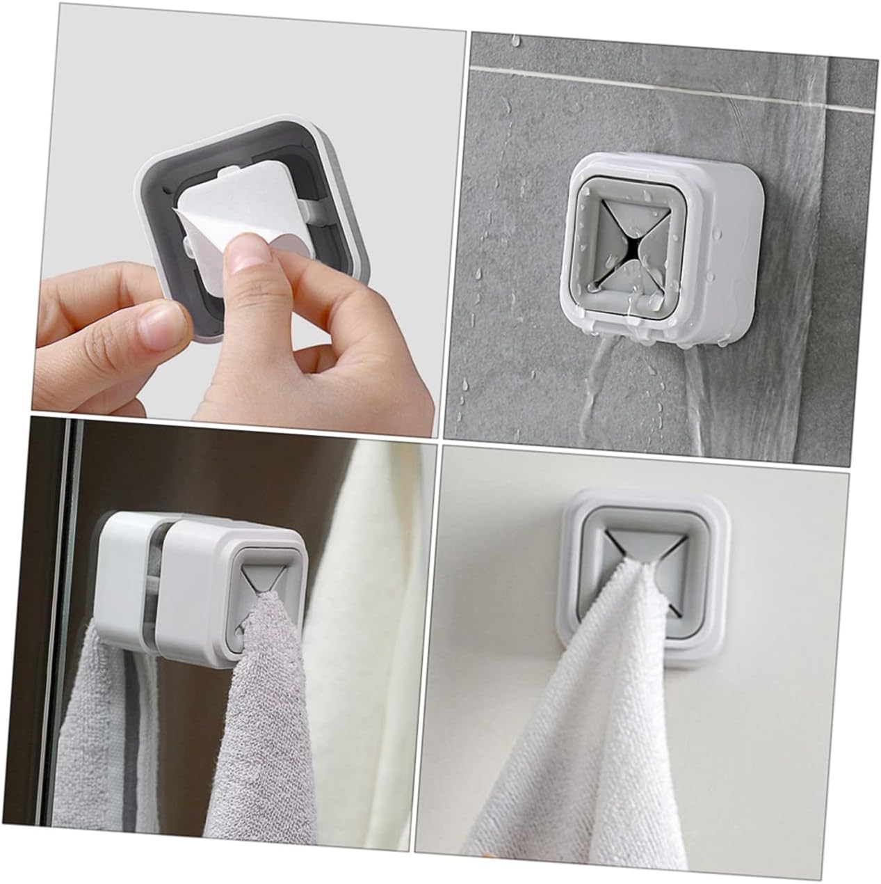 PRETYZOOM 3Pcs Wall Mounted Towel Racks