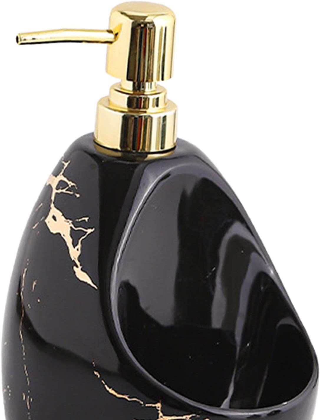 Duiaynke Countertop Soap Dispenser with Sponge Holder - Black