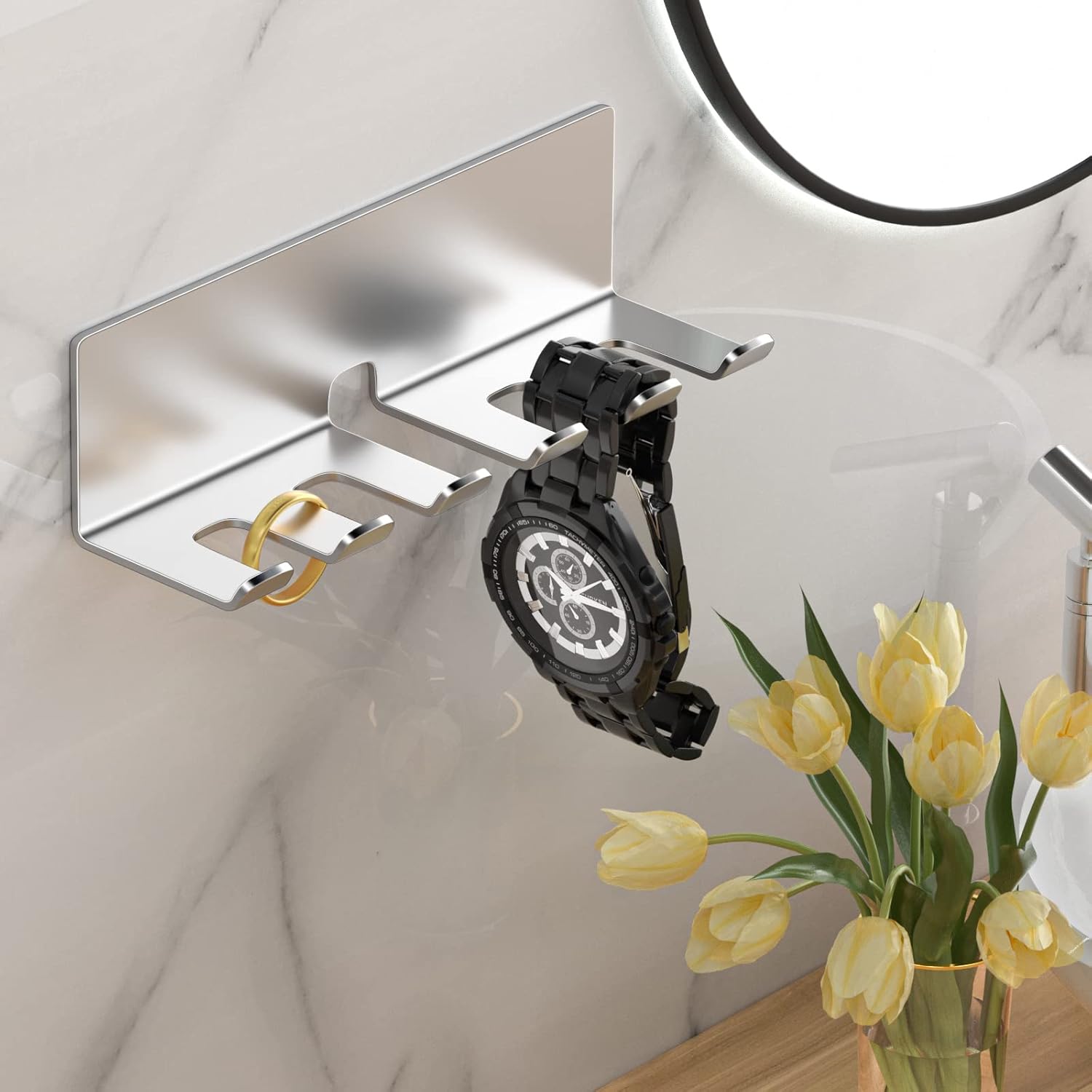 Electric Toothbrush Holder - 5 Slots SUS304 Stainless Steel Wall Mounted