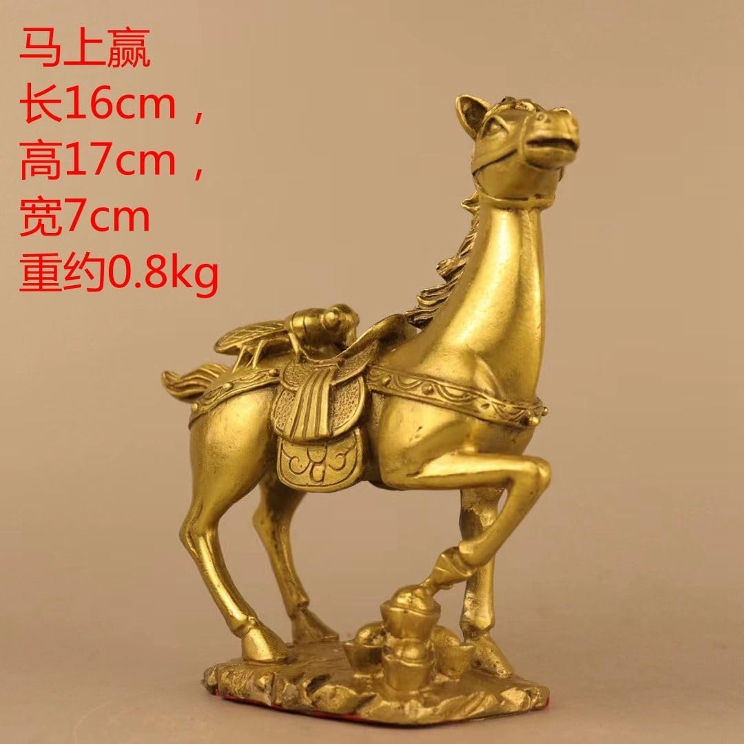 Ecqizer Feng Shui Horse Statue for Good Luck and Prosperity 1