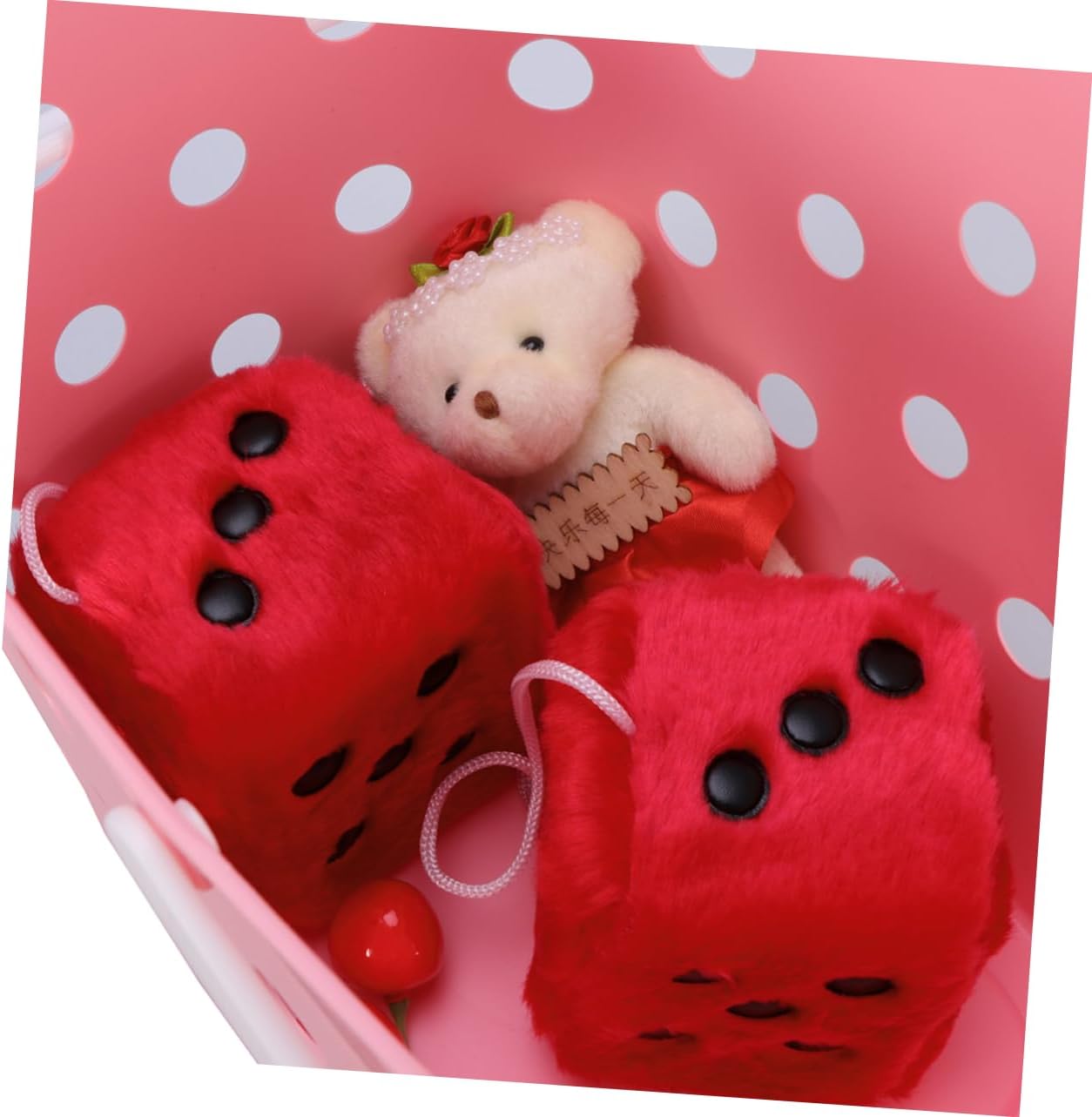 MAGICLULU Pink Plastic Bathroom Storage Handle Basket