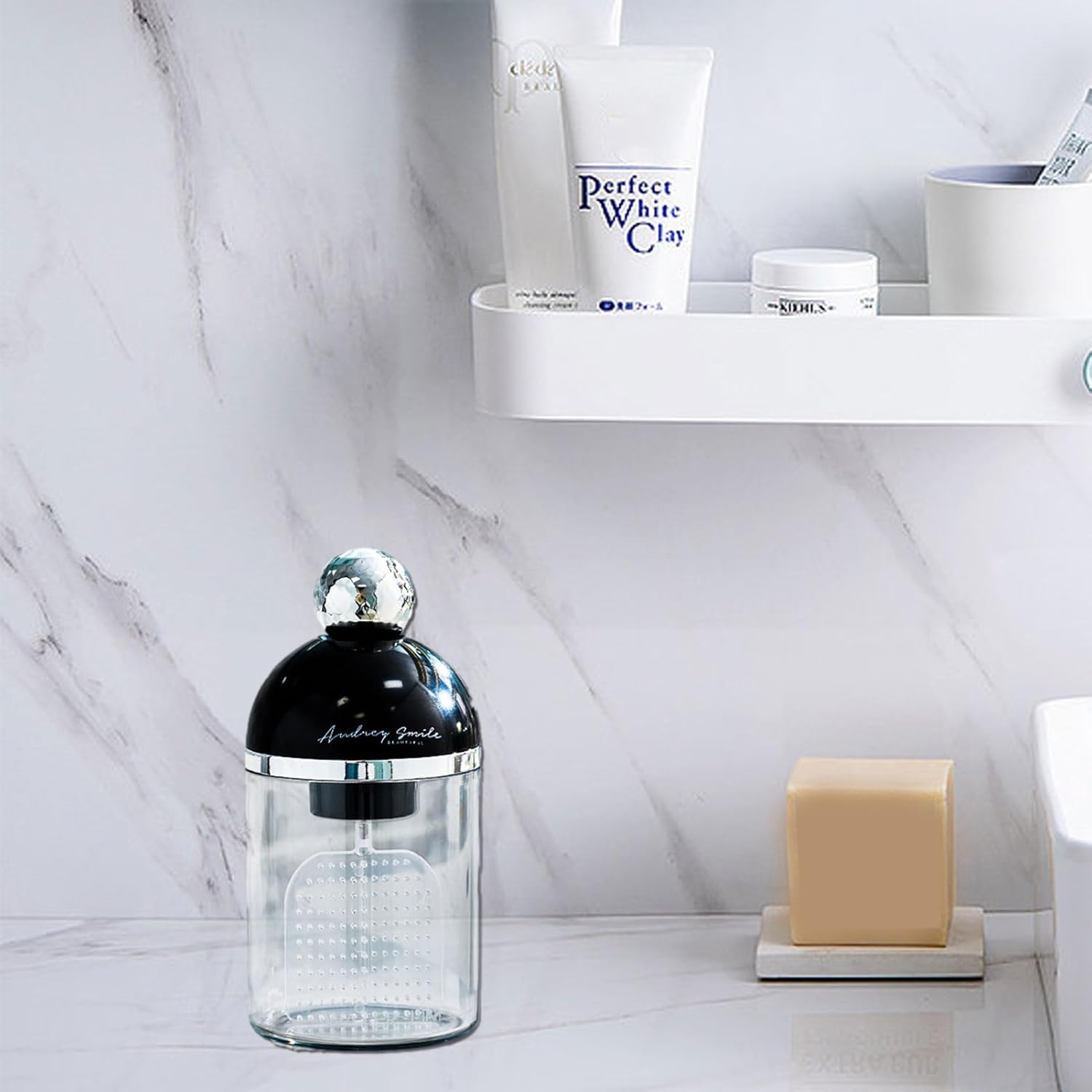 Touchless Dish Soap Dispenser with Foaming Waterproof Durable Black