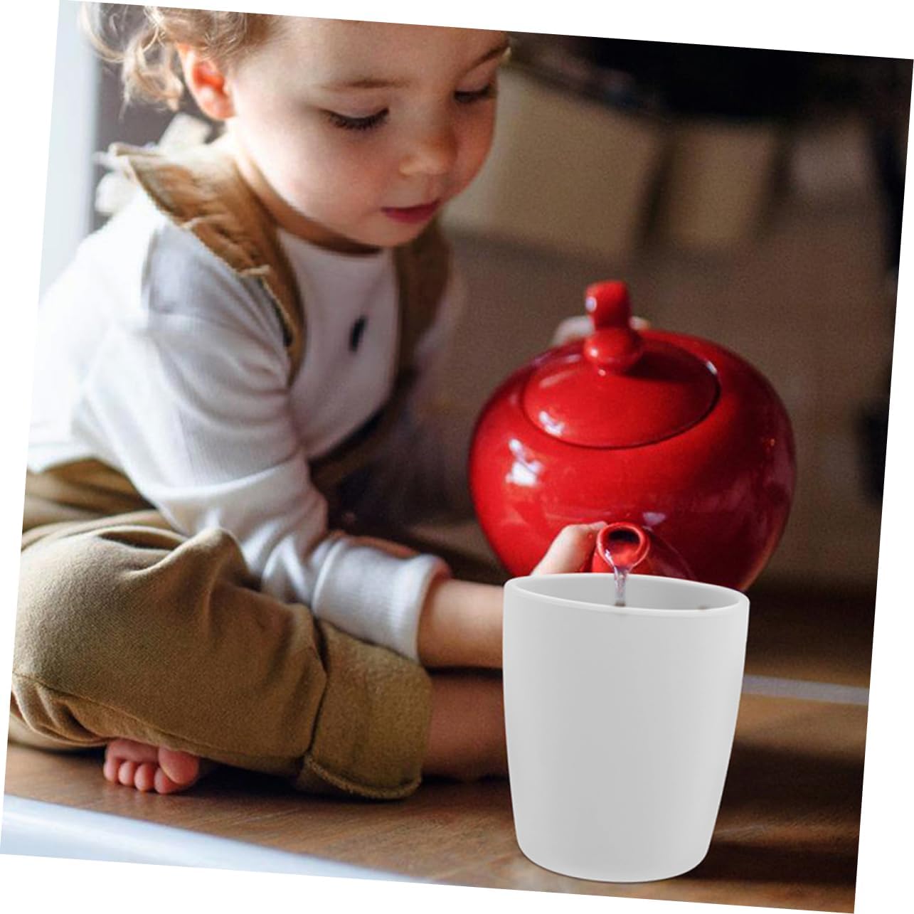 2pcs Unbreakable Silicone Cups for Training - Anti-Fall Design for Kids