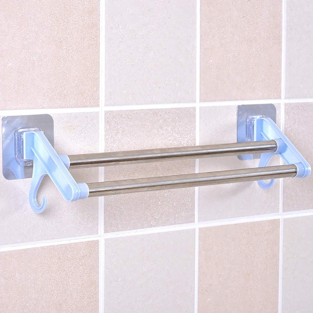 Stainless Steel Kitchen Towel Rack Holder with Double Pole