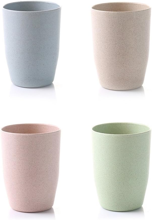 DOITOOL Bathroom Tooth Cup Simple Round Rinsing Mug for All Ages