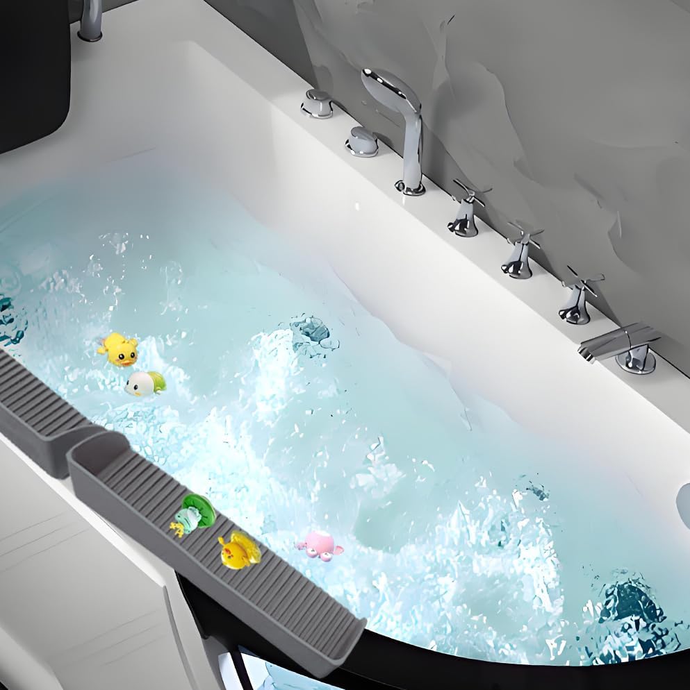 DAECHAO Bathtub Splash Guard with 4 Suction Cups