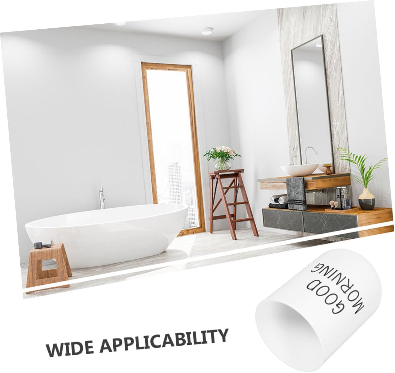 Tineasur Bathroom Tumbler Cup Reusable Unbreakable Plastic