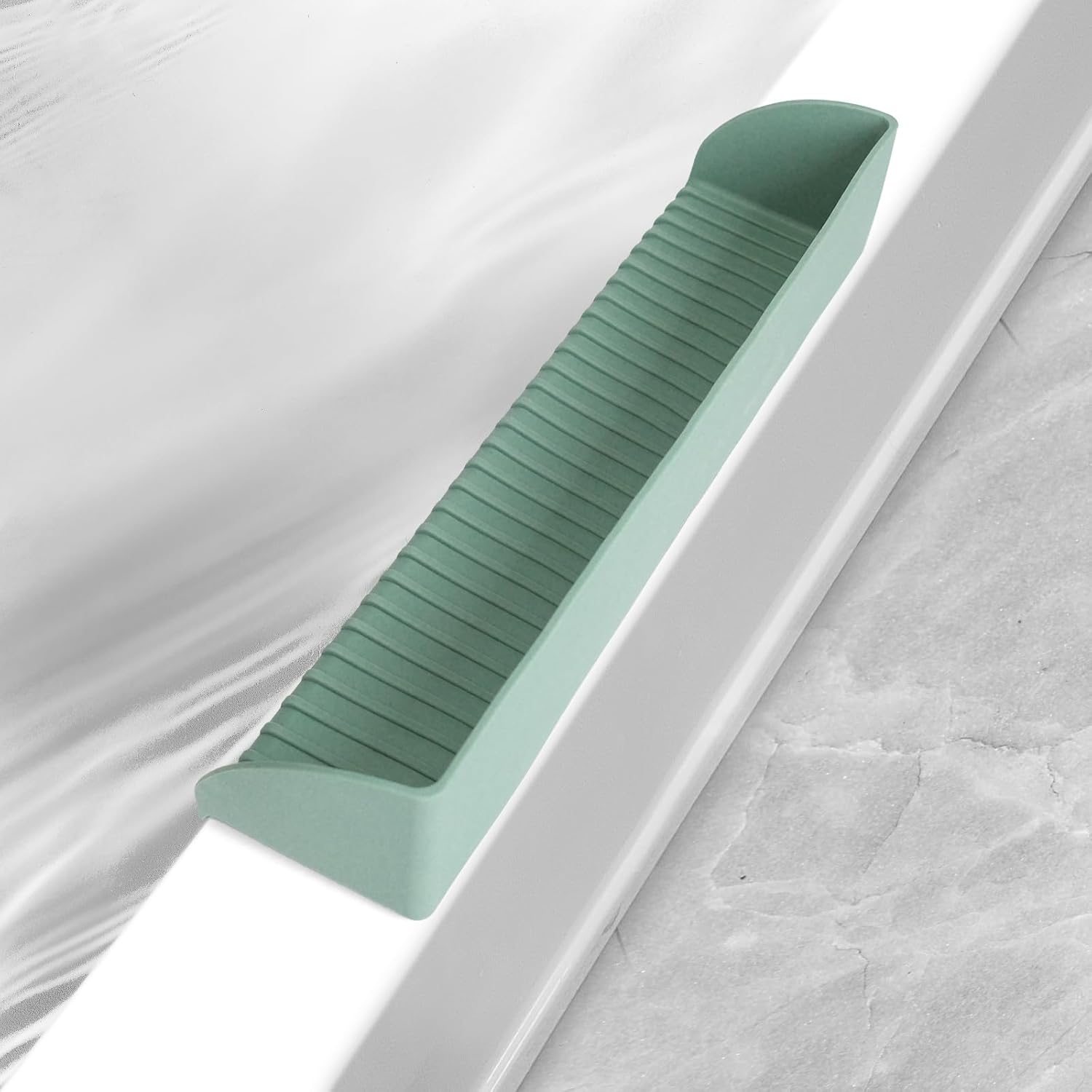 Silicone Splash Guard for Bathtub with 4 Suction Cups