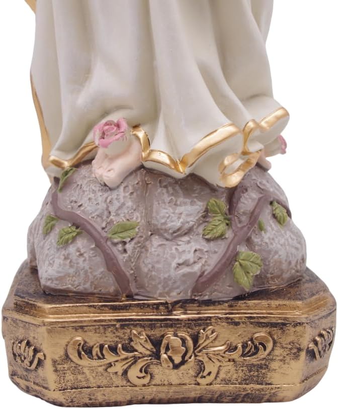 MeritMode 15 H Virgin Mary Praying Statue - Lourdes Catholic Collectible Figurine