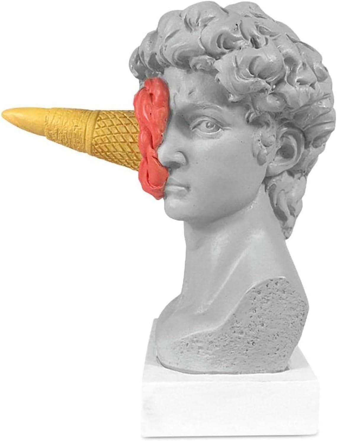 63 Inch Ice Cream David Head Resin Statue