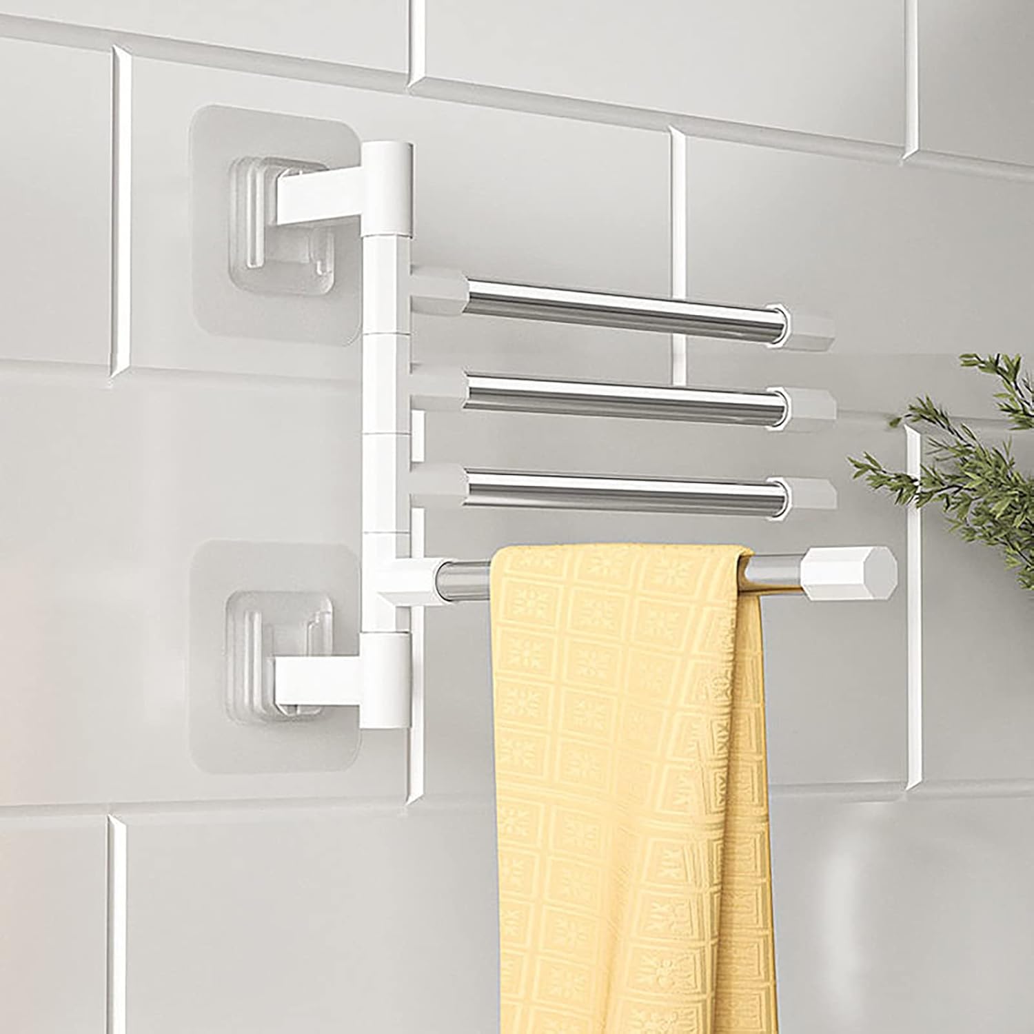Bluelans 12 Stainless Steel Towel Bar with Rotatable Design