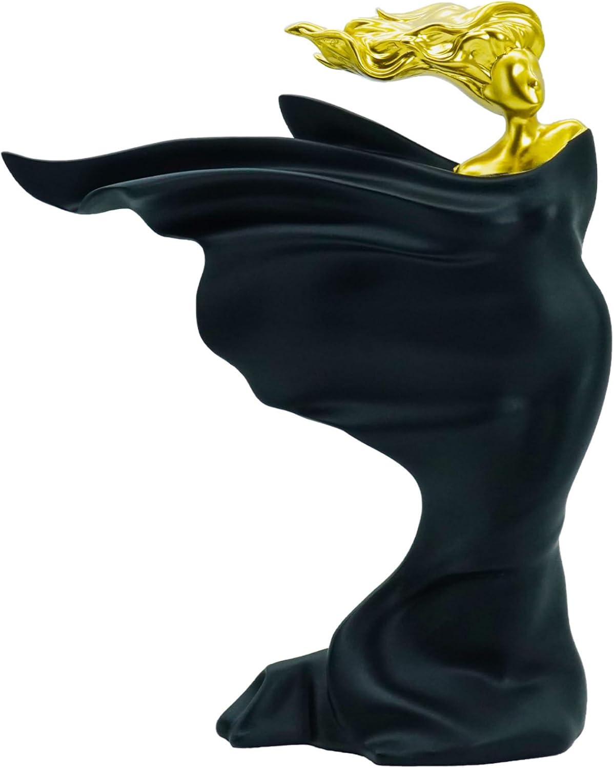 Modern Abstract Goddess 12-Inch Gold Statue