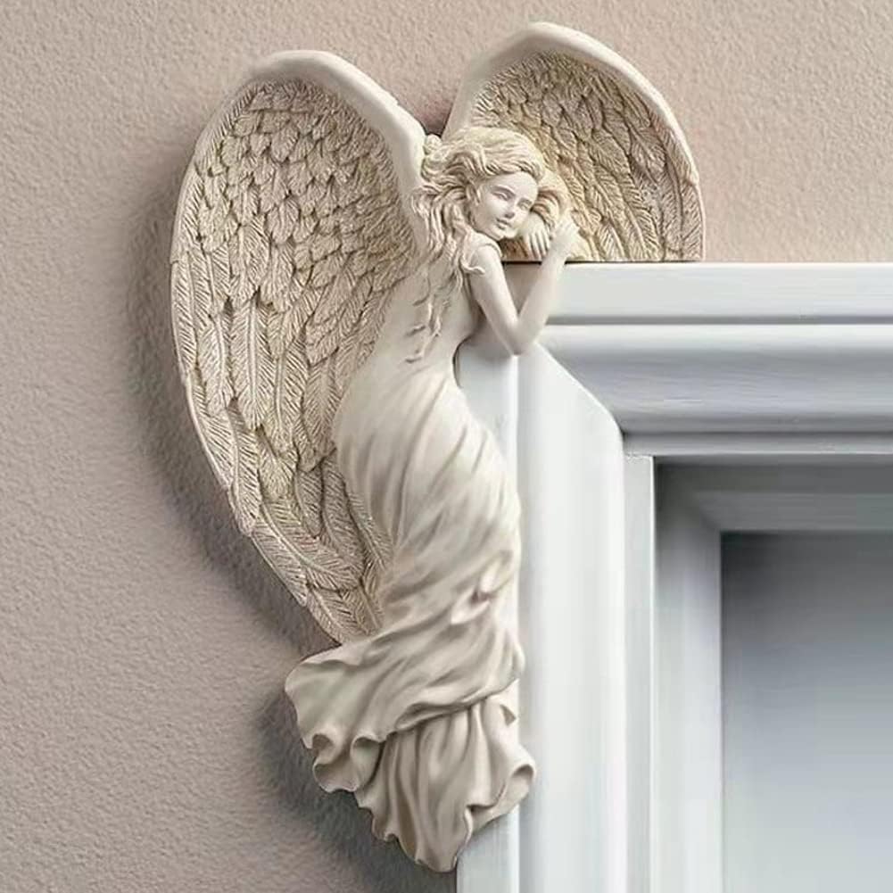 Holiberty Angel Statue Door Frame Decoration