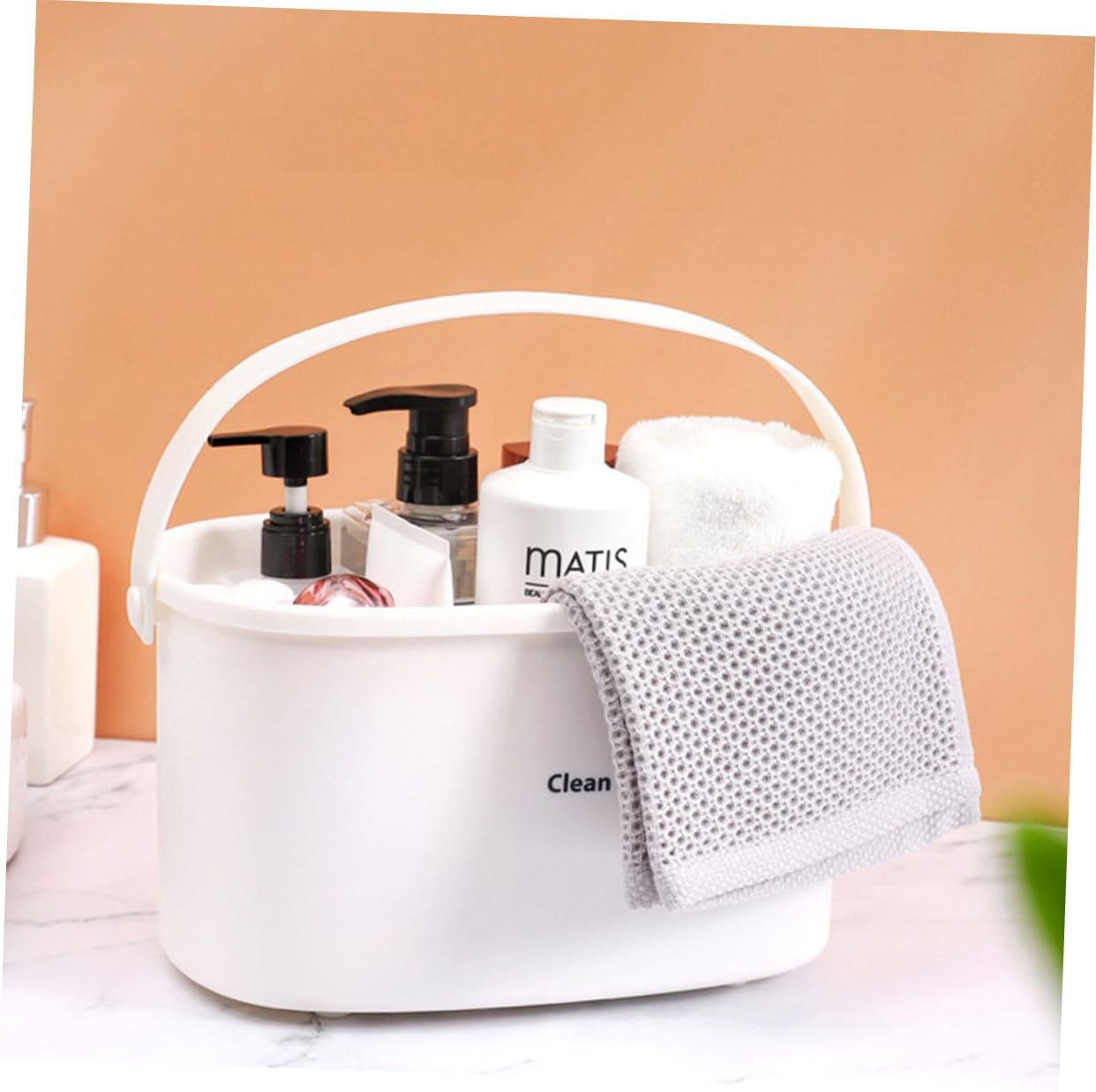 Happyyami Plastic Shower Storage Basket with Drainage