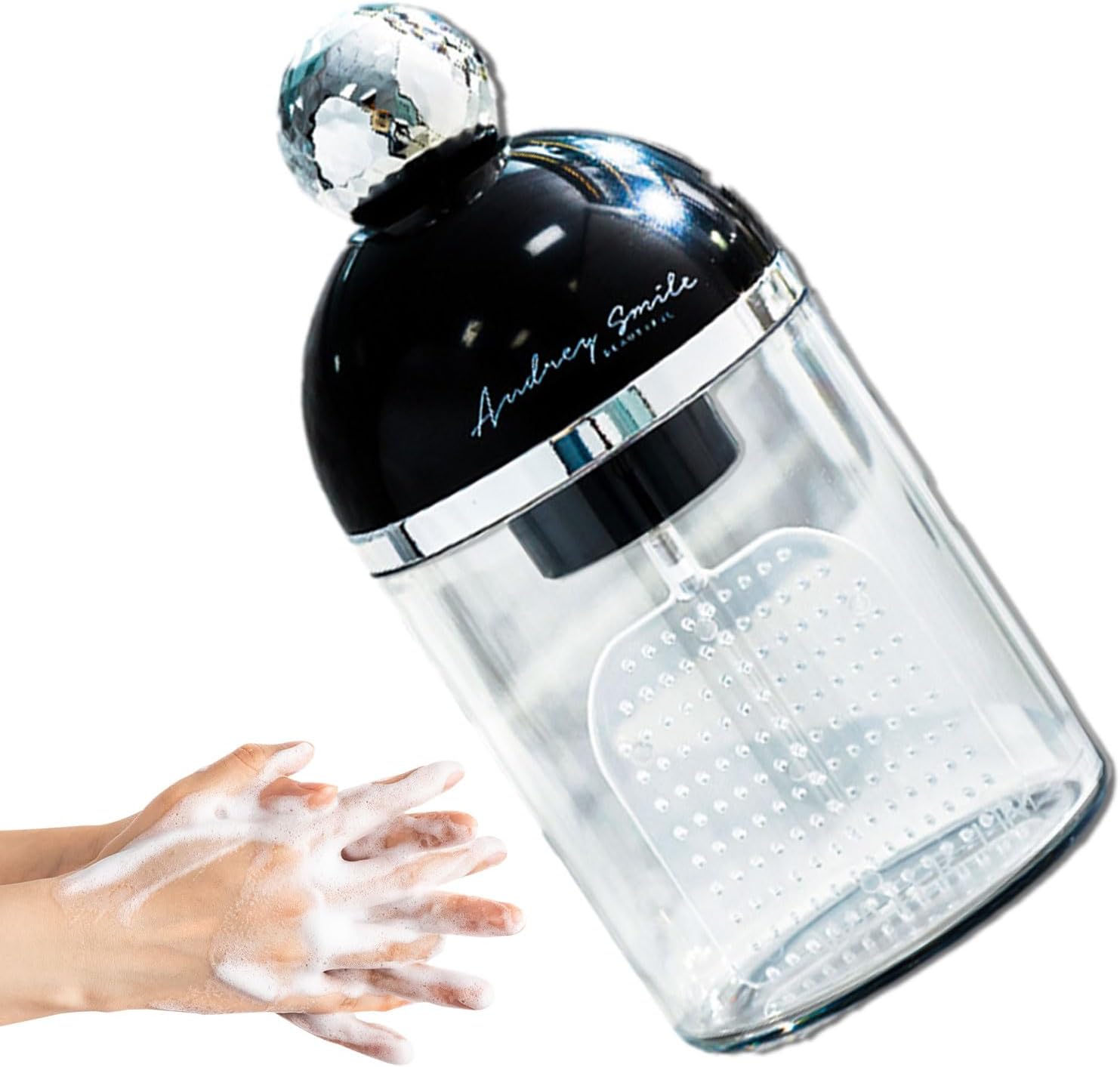 Touchless Dish Soap Dispenser with Foaming Waterproof Durable Black
