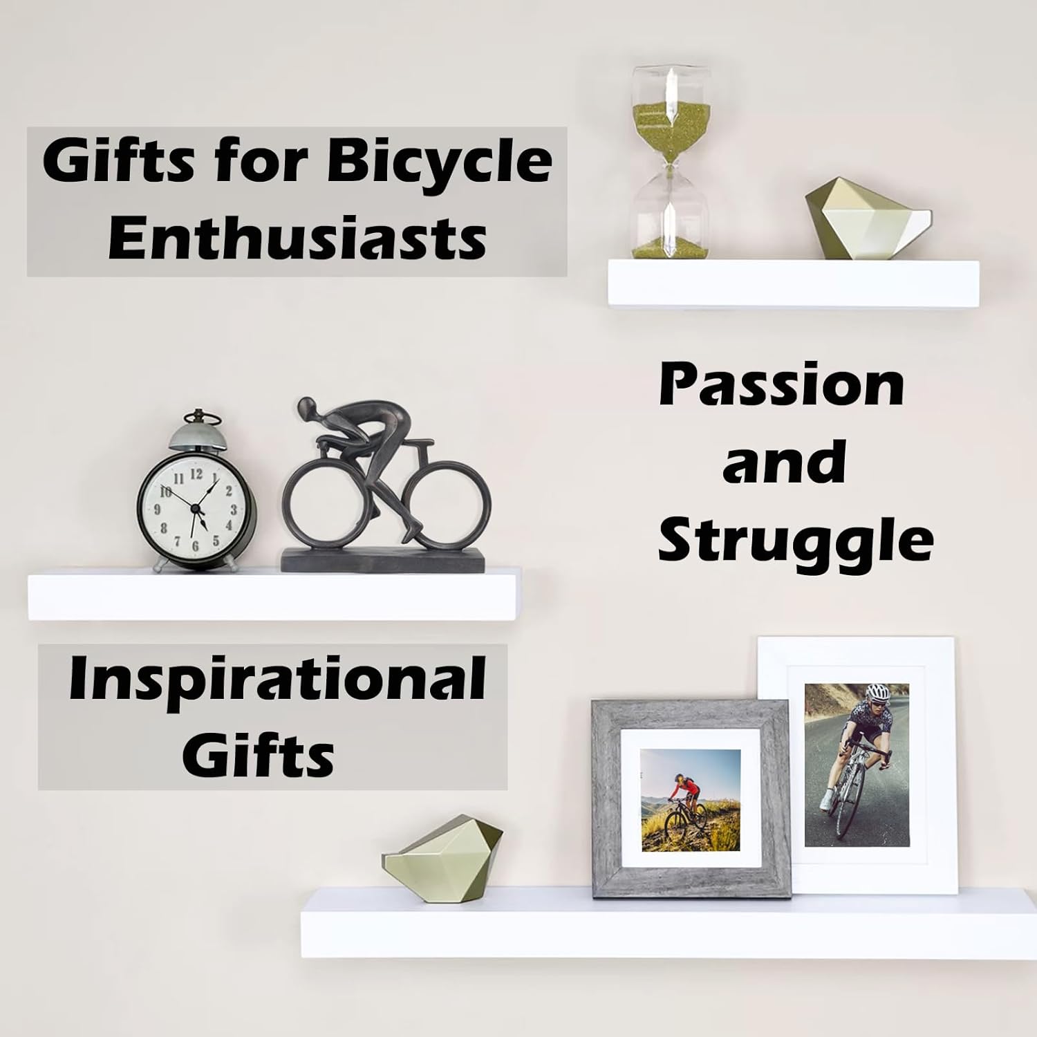 Resin Bike Black Statue - Home Decor Sculpture
