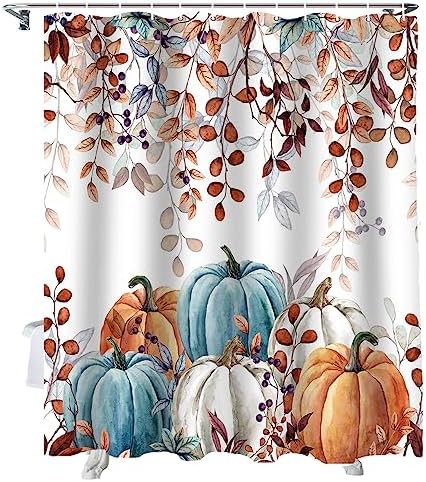 Vandarllin Fall Thanksgiving Shower Curtain Set 1