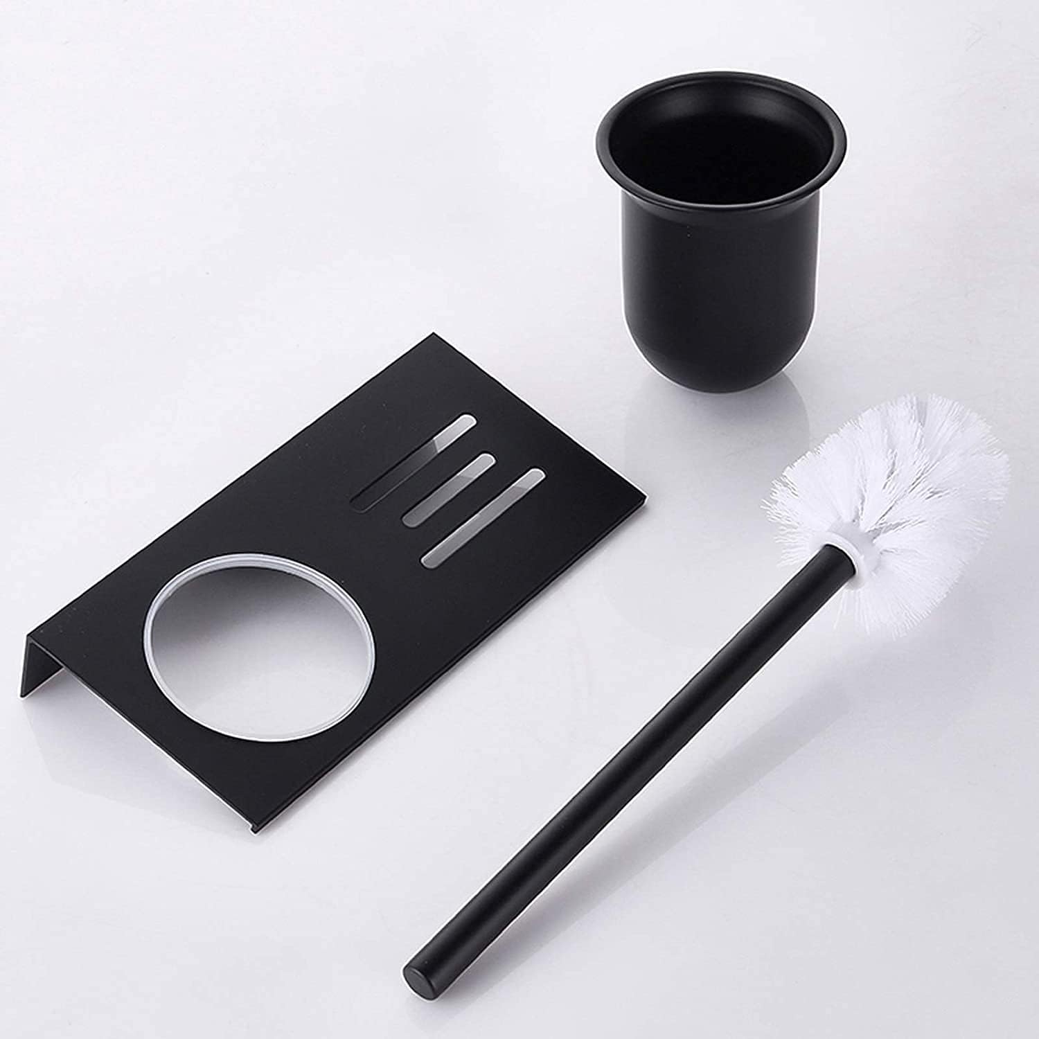 NIUBB Toilet Brush with Drip Tray and Holder