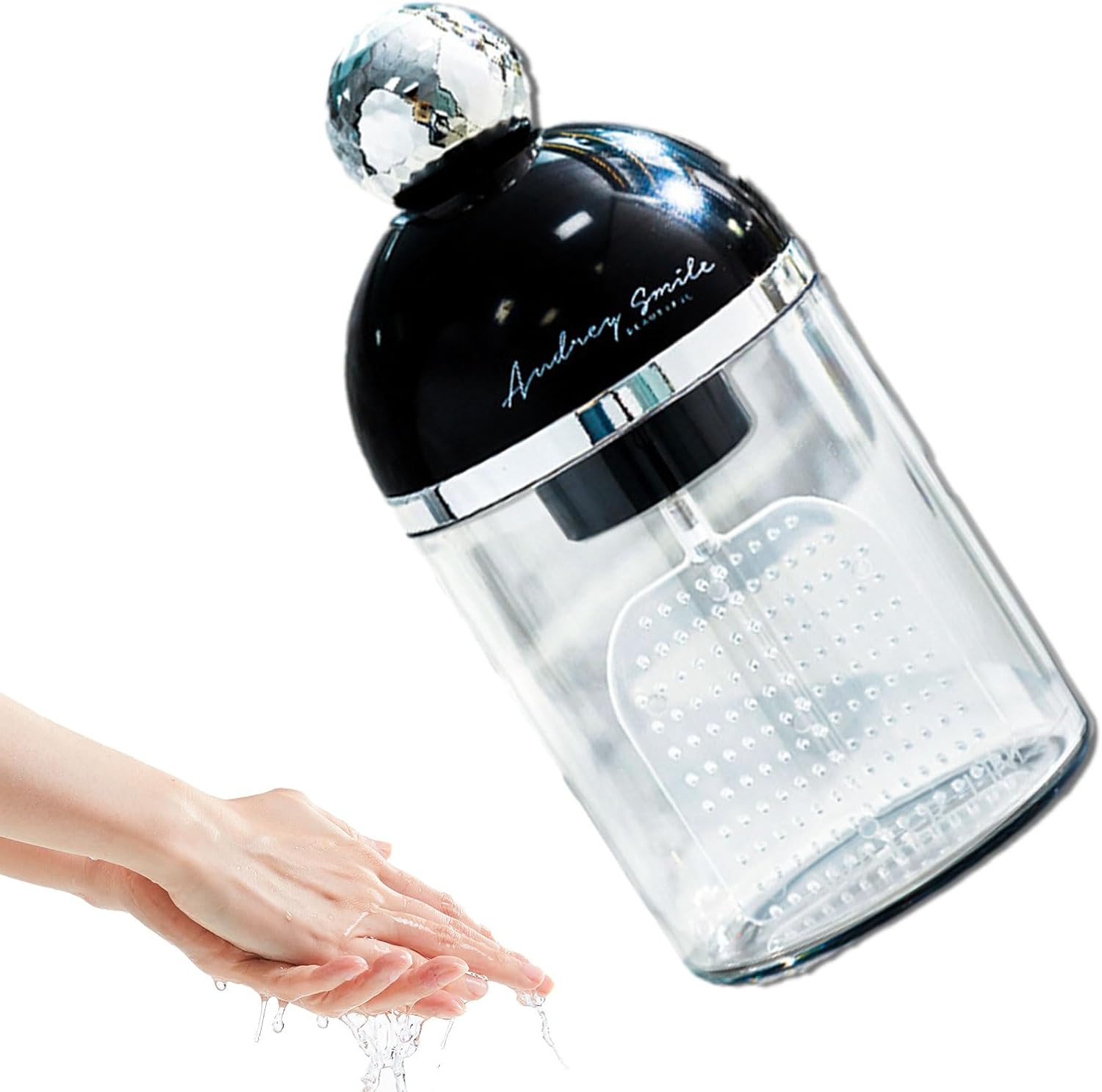 Touchless Dish Soap Dispenser with Foaming Waterproof Durable Black