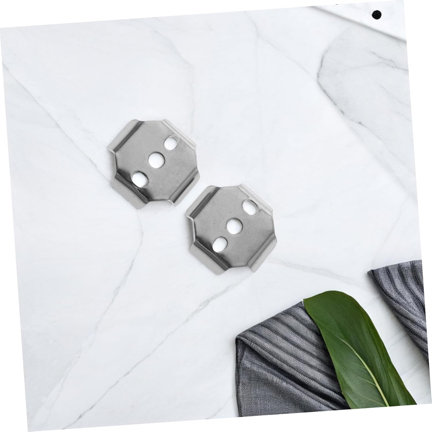 SOLUSTRE 2Pcs Towel Rack Replacement Parts Stylish Bracket with Base Pads and Clips