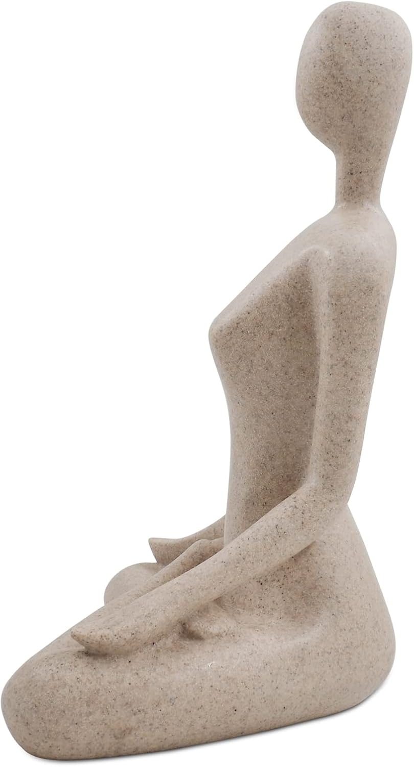 SIMONS SHOP Yoga Sculpture Desk Decor Figurine