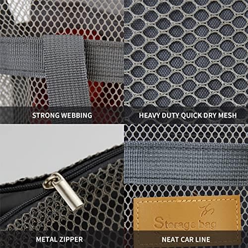 TOPASION Mesh Shower Caddy Bag Portable Organizer