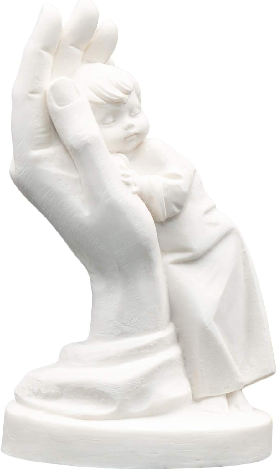 Helcee Handmade Alabaster Baby Boy Statue 47 inches