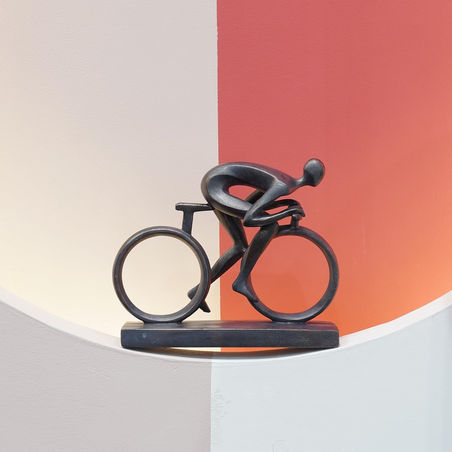 Resin Bike Black Statue - Home Decor Sculpture
