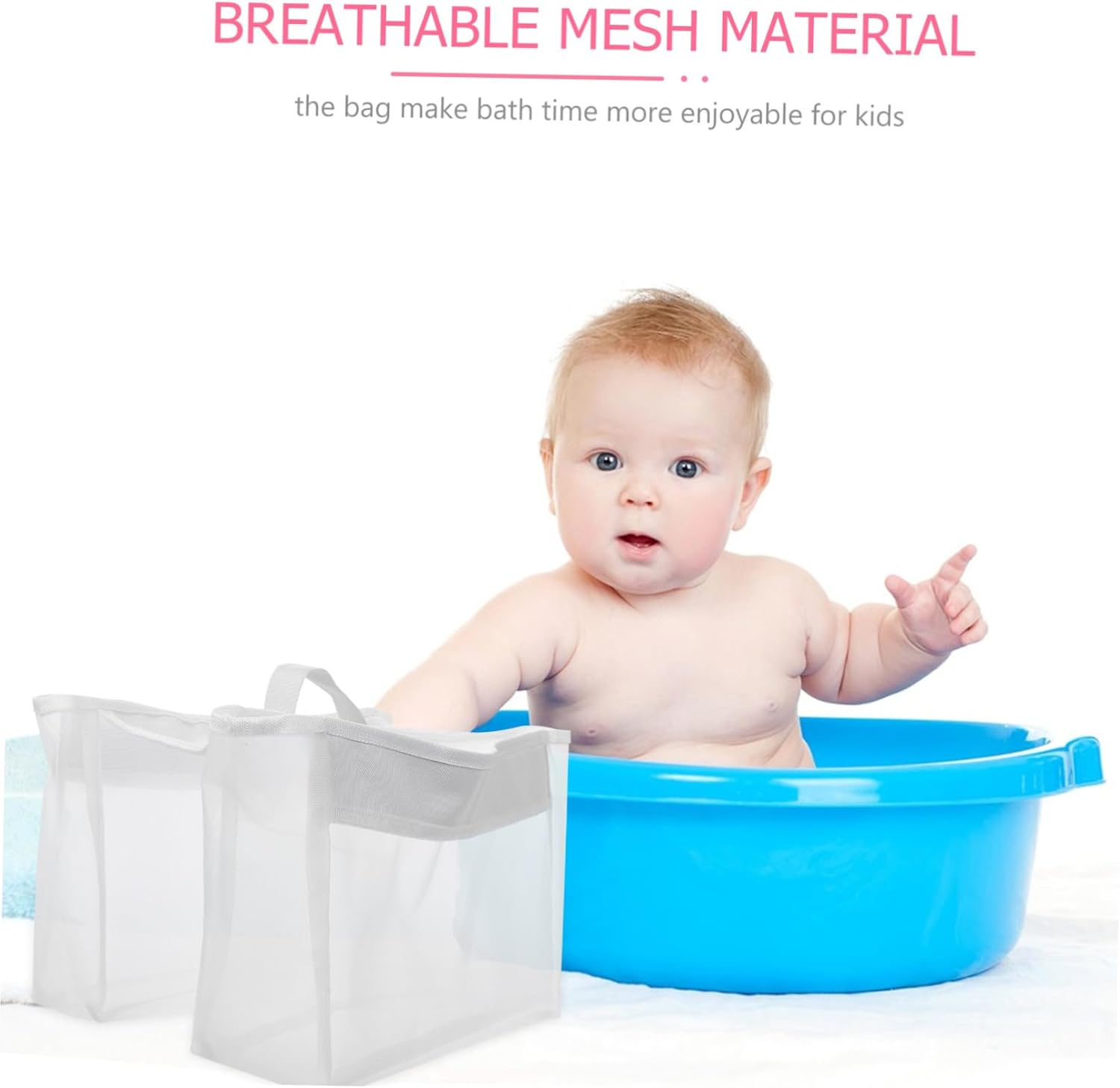 PERSELOSO Portable Mesh Bath Toy Organizer