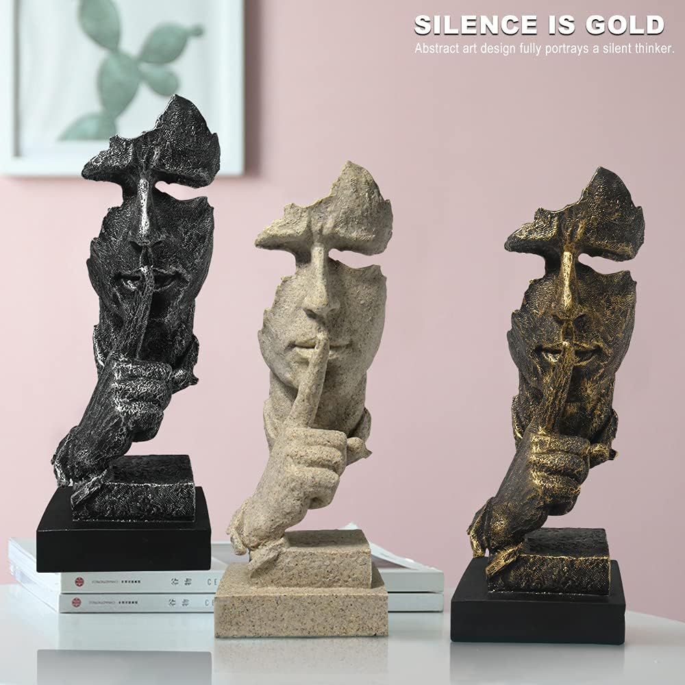 Fazhongfa Thinker Statue - Modern Abstract Art Resin Sculpture