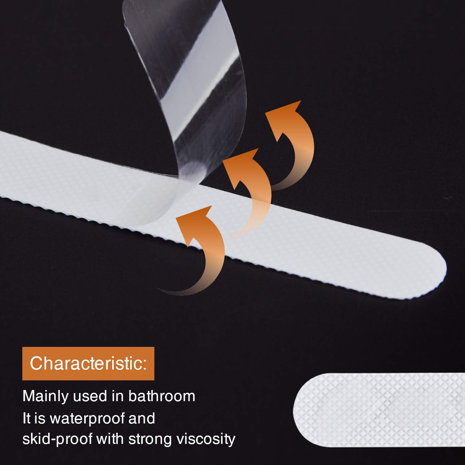 Secopad Anti Slip Bathtub Stickers 24PCS with Scraper