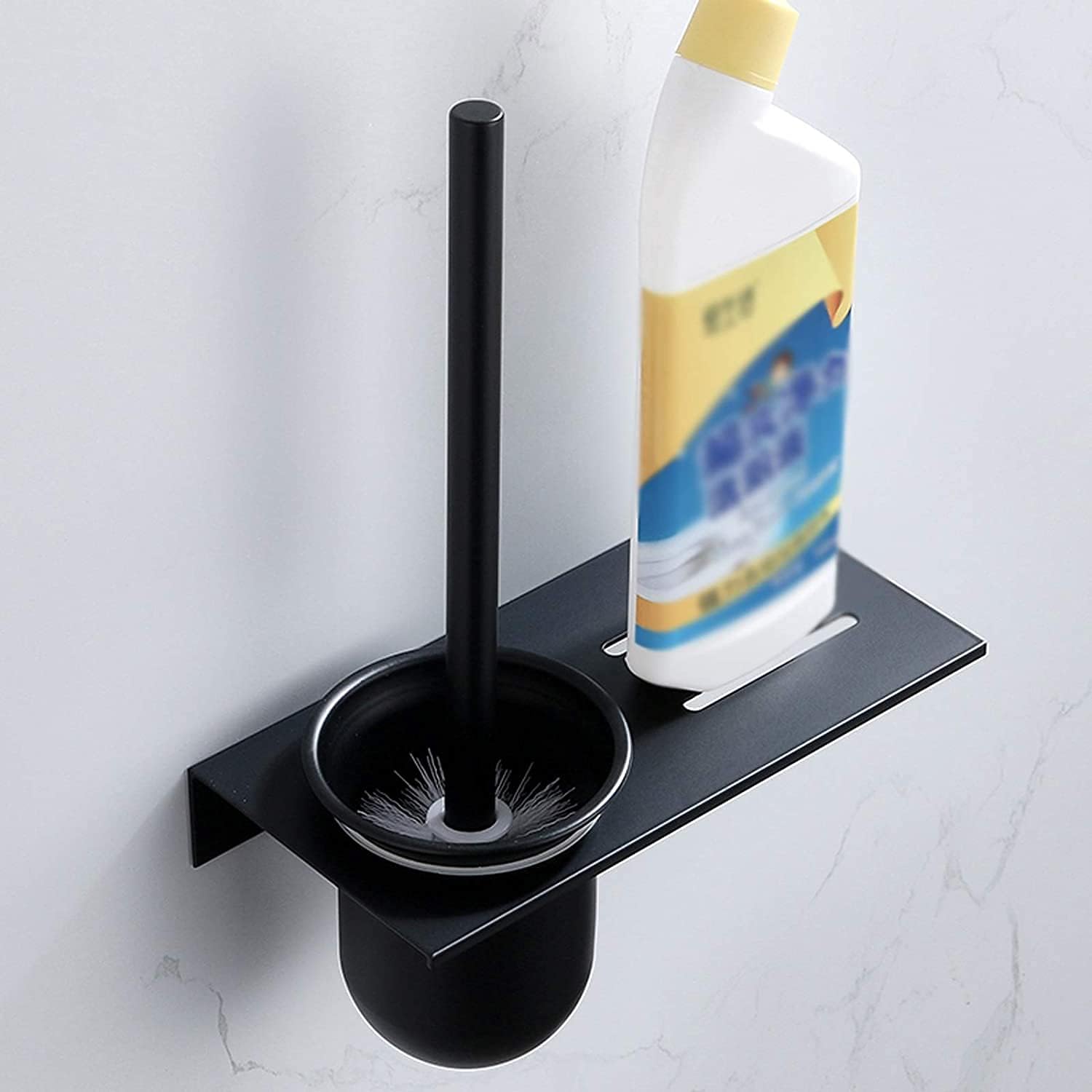 NIUBB Toilet Brush with Drip Tray and Holder